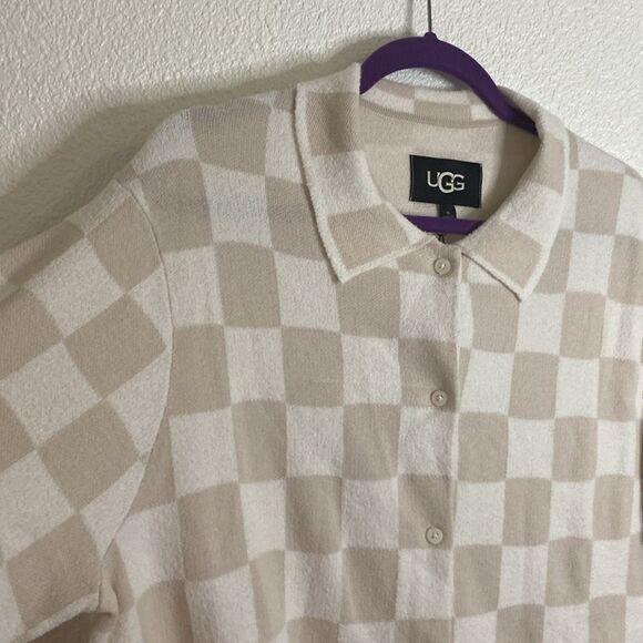 NWT- UGG- womens Jeannie buttondown sweater - Nimbus / Antique color- Size XL - Picture 3 of 10